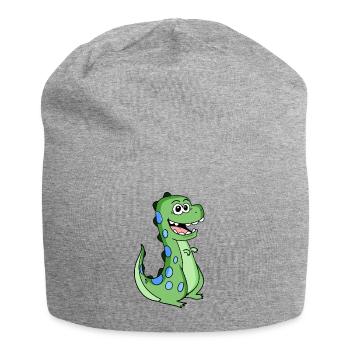 Dino Zahnlücke Kleinkind Milchzahn - Jersey-Beanie - Grau meliert - Vorne