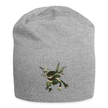 Axolotl Genial Niedlich Kawaii Tier Liebe - Jersey-Beanie - Grau meliert - Vorne