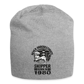 Never Underestimate Skipper né en 1980 - Bonnet en jersey - gris chiné - Devant