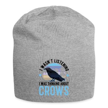 Crow Gift Crow Raven Beetle Breeder - Bonnet en jersey - gris chiné - Devant