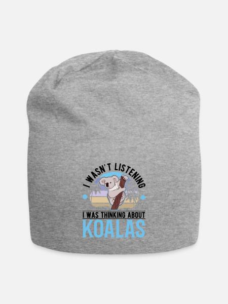 Amoureux des koalas Ours koala - Bonnet en jersey - gris chiné