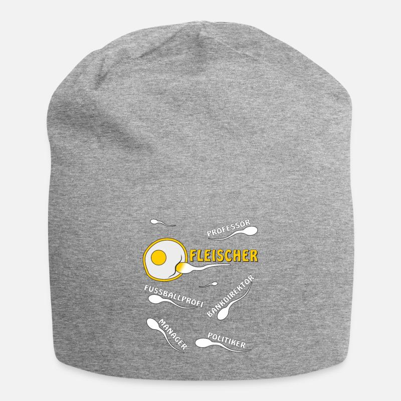FLEISCHER - Jersey-Beanie - Grau meliert