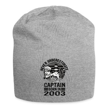 Never Underestimate Captain né en 2003 - Bonnet en jersey - gris chiné - Devant