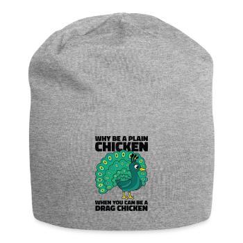 Peacock Positivity Drag Peacock Fan - Bonnet en jersey - gris chiné - Devant