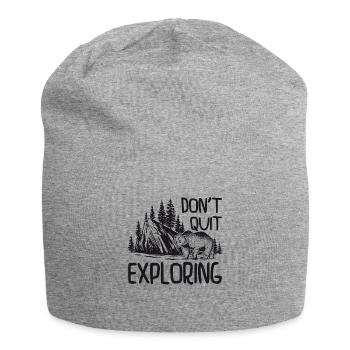 Explorer Voyage d’aventurier Randonnée Randonnée dans la nature - Bonnet en jersey - gris chiné - Devant