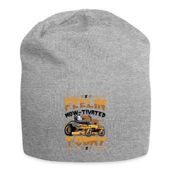 Feelin' Mow - Agent d’application de la pelouse motivé - Bonnet en jersey - gris chiné - Devant