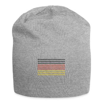 Germany Flag - Jersey Beanie - heather grey - Front
