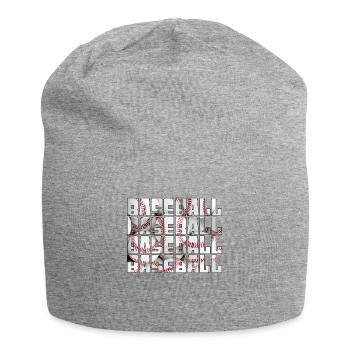 baseball - Jersey-Beanie - Grau meliert - Vorne