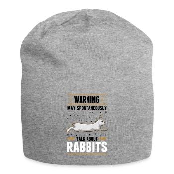 Lapin lapin lapin lapin - Bonnet en jersey - gris chiné - Devant