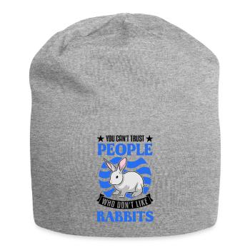 Lapin lapin lapin lapin - Bonnet en jersey - gris chiné - Devant