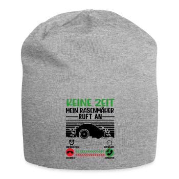 Keine Zeit Mein Mähroboter ruft - Jersey-Beanie - Grau meliert - Vorne