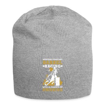 Barrel Racing Drink Bière Rodéo Sports équestres - Bonnet en jersey - gris chiné - Devant
