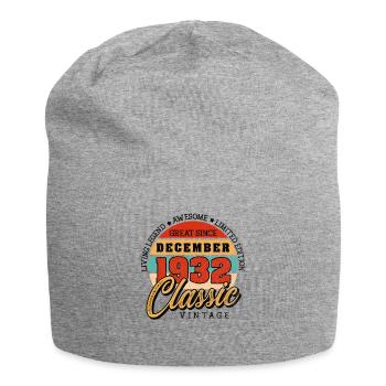 Retro 90 Jahre Dezember 1932 Geburtstag Vintage - Jersey-Beanie - Grau meliert - Vorne