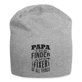 Mr Fix It Funny Dad Father's Day Tools - Jersey Beanie - heather grey - Front