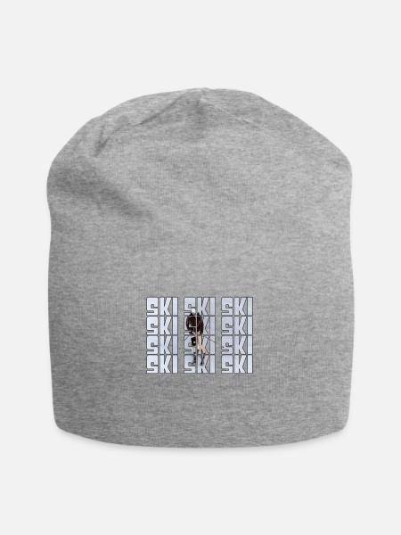 Ski - Jersey-Beanie - Grau meliert