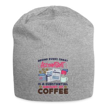 Accountant Bookkeeper Accounting - Jersey Beanie - heather grey - Front