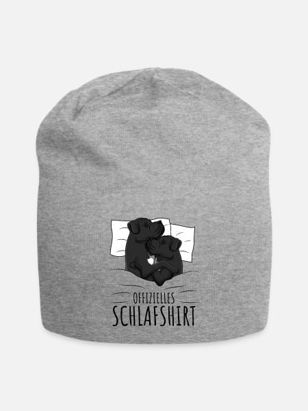 Cane Corso Schlafshirt - Jersey-Beanie - Grau meliert