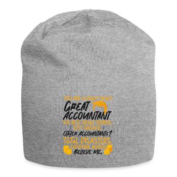 Comptable Comptable Comptable - Bonnet en jersey - gris chiné - Devant