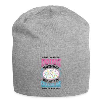 Auf Zellulärer Ebene, Bin Ich Ein Vielarbeiter. - Jersey-Beanie - Grau meliert - Vorne
