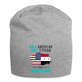 Moitié américain moitié syrien - Bonnet en jersey - gris chiné - Devant