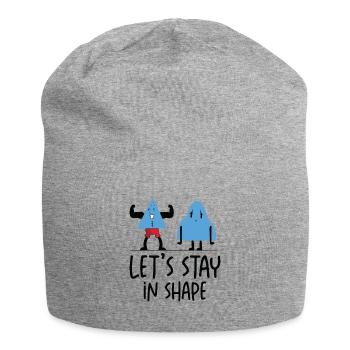 Gym Mignon Motivationnel Géométrique - Bonnet en jersey - gris chiné - Devant