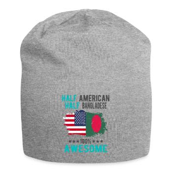 Moitié américain moitié bangladais - Bonnet en jersey - gris chiné - Devant
