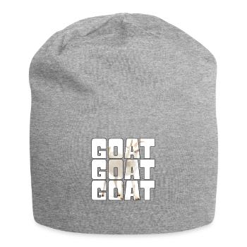 Ziege - Jersey-Beanie - Grau meliert - Vorne
