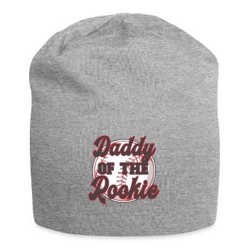 Daddy of the Rookie - Papa Baseball Player - Jersey Beanie - heather grey - Front