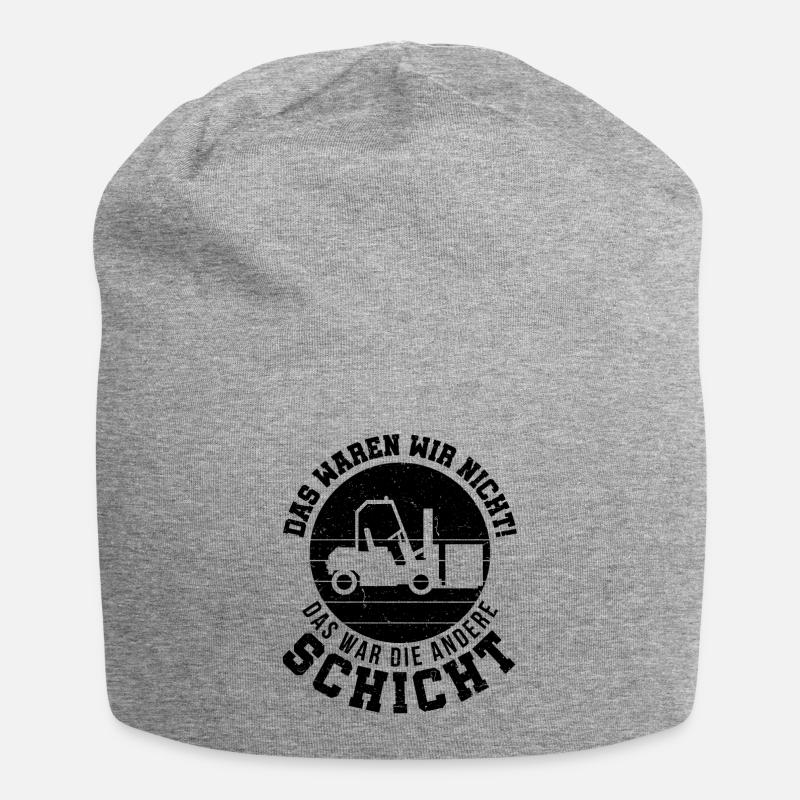 Gabelstapler Gabelstaplerfahrer Lagerarbeiter - Jersey-Beanie - Grau meliert