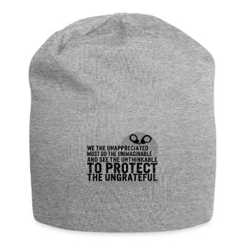 Chemise d’agent correctionnel, nous les non appréciés - Bonnet en jersey - gris chiné - Devant