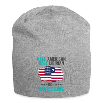 Moitié américain moitié libyen - Bonnet en jersey - gris chiné - Devant