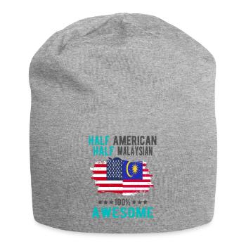 Moitié américain moitié malaisien - Bonnet en jersey - gris chiné - Devant