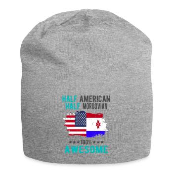 Half American Half Mordvins - Jersey Beanie - heather grey - Front