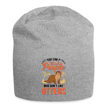 Loutre Cadeau Loutre Loutre Loutre Loutre de mer - Bonnet en jersey - gris chiné - Devant