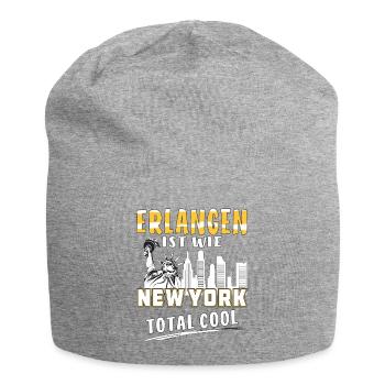ERLANGEN IST WIE NEW YORK - Jersey-Beanie - Grau meliert - Vorne
