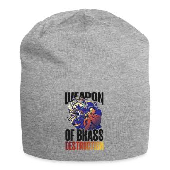 Trumpet Player Pun Weapon Of Brass - Jersey-Beanie - Grau meliert - Vorne