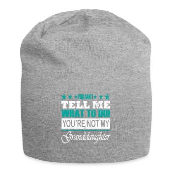 Du Kannst Mir Nicht Sagen, Was Ich Tun Soll - Jersey-Beanie - Grau meliert - Vorne
