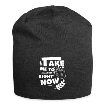 Mallorca Holiday Travel Recreation - Jersey Beanie - charcoal grey - Front