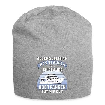 BOOT FAHREN TUT MIR GUT - Jersey-Beanie - Grau meliert - Vorne