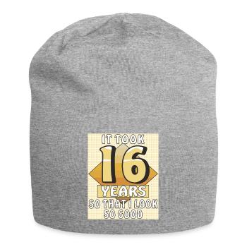 IT TOOK 16 YEARS - Jersey Beanie - heather grey - Front