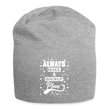 Toujours avoir un cadeau de devis de plan de sauvegarde - Bonnet en jersey - gris chiné - Devant