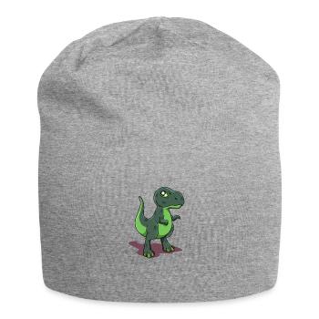 Dessin animé Tyrannosaurus Rex - Bonnet en jersey - gris chiné - Devant