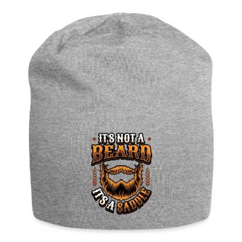 Es Ist Kein Bart, Es Ist Ein Sattel Bärtige Männer - Jersey-Beanie - Grau meliert - Vorne