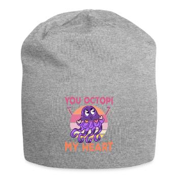 Poulpe Poulpe Tentacule de mer Poulpe Poulpe Poulpe Poulpe - Bonnet en jersey - gris chiné - Devant