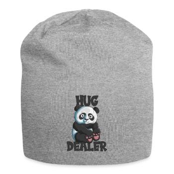 Pandabär Umarmt Dich Hug Dealer Umarmung Panda - Jersey-Beanie - Grau meliert - Vorne