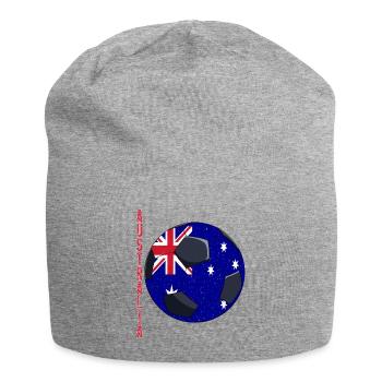 Australia Soccer Ball Australian Flag - Jersey-Beanie - Grau meliert - Vorne