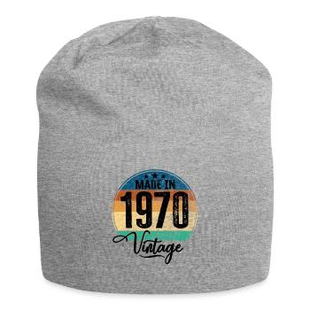 Vintage Made in 1970 Geburtsjahr 1970 Geburtstag - Jersey-Beanie - Grau meliert - Vorne