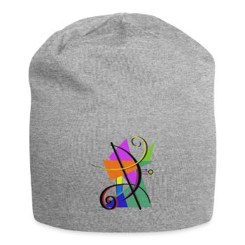 Art moderne - Bonnet en jersey - gris chiné - Devant