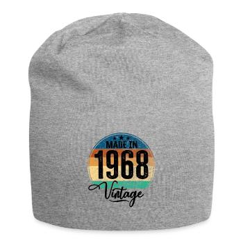 Vintage Fabriqué en 1968 Année de naissance 1968 Anniversaire - Bonnet en jersey - gris chiné - Devant