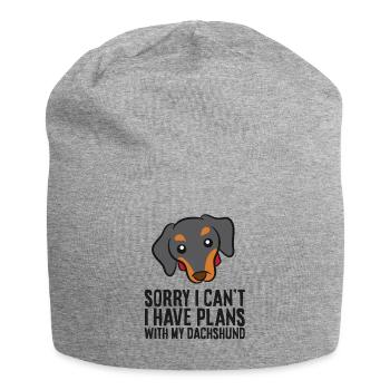 Ich kann leider nicht, ich habe Pläne mit meinem - Jersey-Beanie - Grau meliert - Vorne